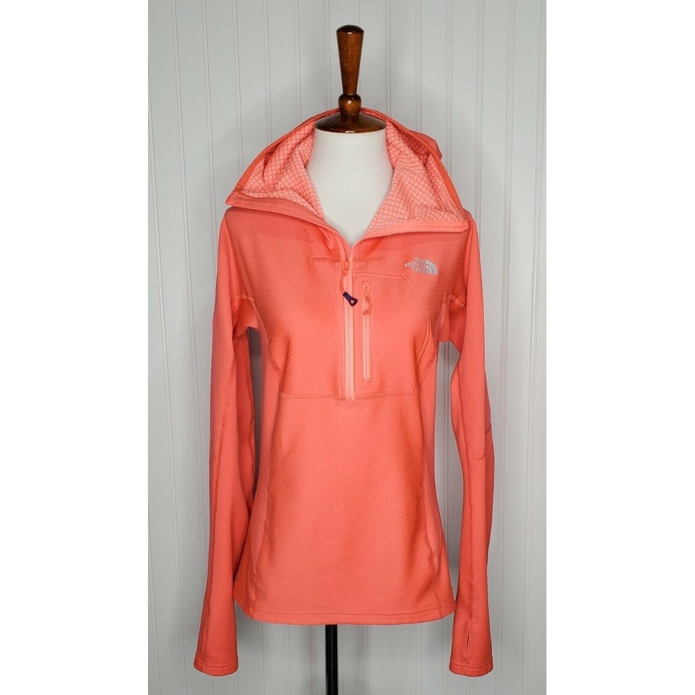 The North Face 1/4 Zip Long Sleeve Hooded Pullover Athletic Top Women's Size S